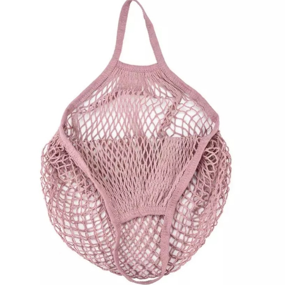 Cotton French Market Reusable Net Bag Mesh - Picture 5 of 6